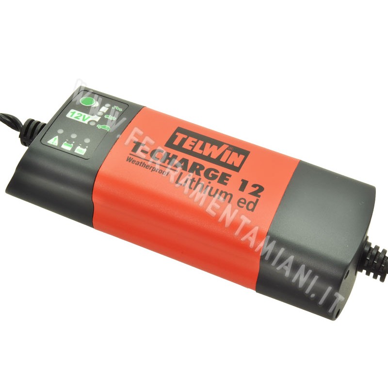 CARICABATTERIE E MANTENITORE “T-CHARGE 12V” LITHIUM EDITION TELWIN ART.  807564 9778